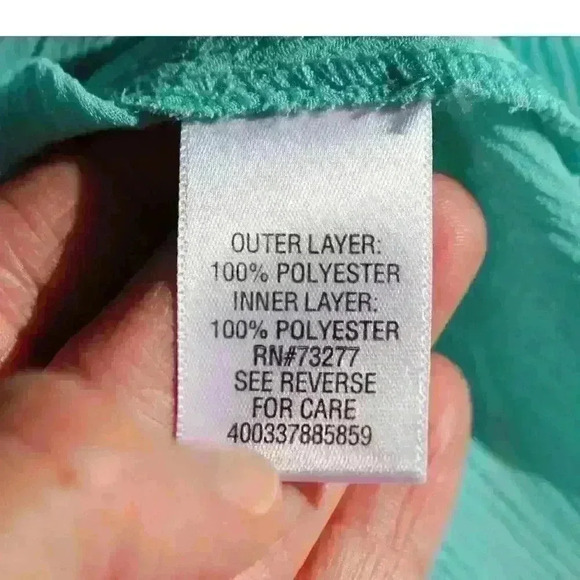 CANDIES 90s Y2K Teal Lace Tiered Cropped Flare Floaty Relaxed Tank Top Women XL - Picture 5 of 11